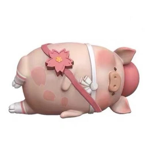 Hidden Genuine Canned Pig Lulu Pig Cherry Blossom Series First Generation Trendy Toy Figurine Peripheral Gift Ornament