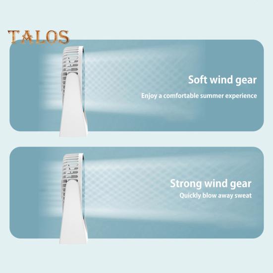 Desk Fan with 2-Speed Settings Strong Airflow Low Noise Compact Design Portable Table Air Circulator Cooling Fan