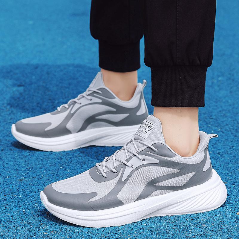 Summer High-quality Sports Shoes Men's New Thick Soled Sports Comfortable Running Wear-resistant Breathable Casual Mesh Shoes