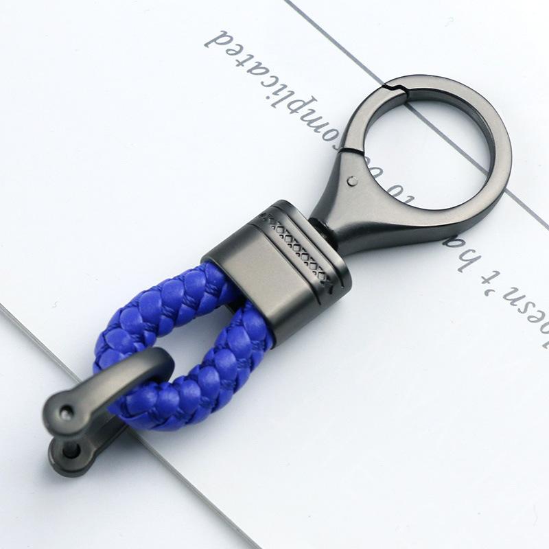 Braided Rope Sub-Gun Printing Keychain Men'S And Women'S Waist Hanging Big Head Chain General Car Key Bag Accessories