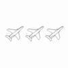 10pcs Airplane Shape Paper Clips Bookmark Marking Document Organizing Clip Stationery Supplies