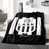 LASK LINZ LOGO Print Flannel Blanket High Quality Warm Comfortable Cover for All Seasons Perfect for Gifts Home Decor