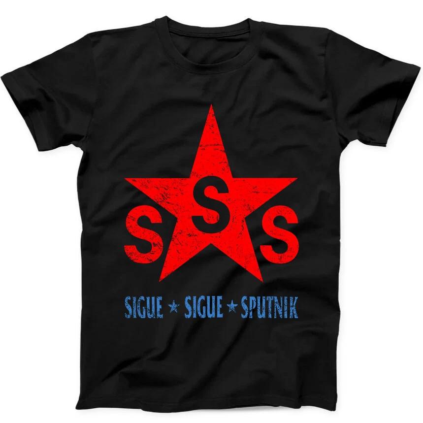 Sigue Sigue Sputnik Love Missile F1-11 Музыкальная подарочная футболка Черная футболка 380 L