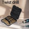99 Pieces Titanium Twist Drill Bit Set High Speed Steel Durable for Wood Cast Iron Metal Drilling Anti Rust