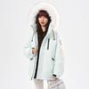 Unisex Korean-Style Winter Mountain Climbing Parka - Hooded Fur Collar, Thick Warm Cotton Jacket.