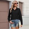 Women's Casual Long-Sleeve Shirt With Pockets