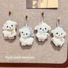 Soft Material Backpack Pendant Plush Texture Lamb Pendant Adorable Lamb Keychain  Daily Carry