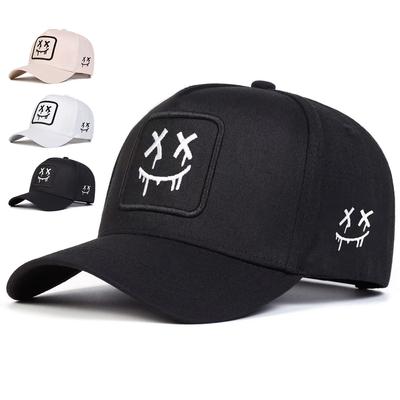 Unisex Xx Smiling Face Embroidery Baseball Caps Spring Autumn Outdoor Adjustable Casual Hats Sunscreen Hat Sports Cap