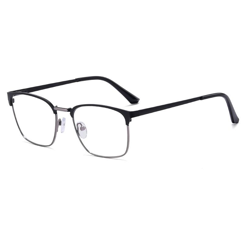 High Quality Men's Reading Glasses Square Full Frame Anti-blue Light Farsighted Eyeglasses Optical Lens Business Eyewear Okulary