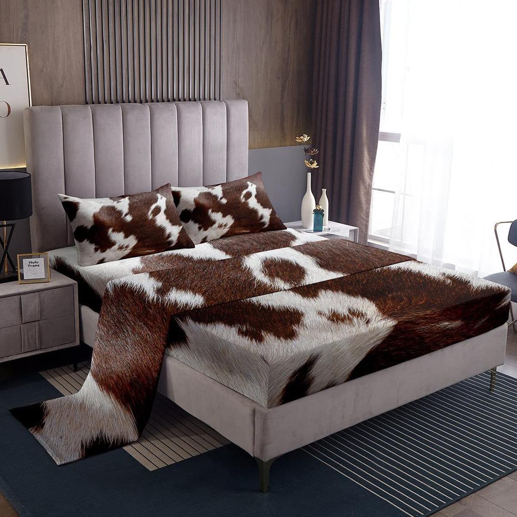 Rat Rodent Pattern Bed Hat Four-Piece Bedding Set Bedroom Dormitory Bedding Decoration