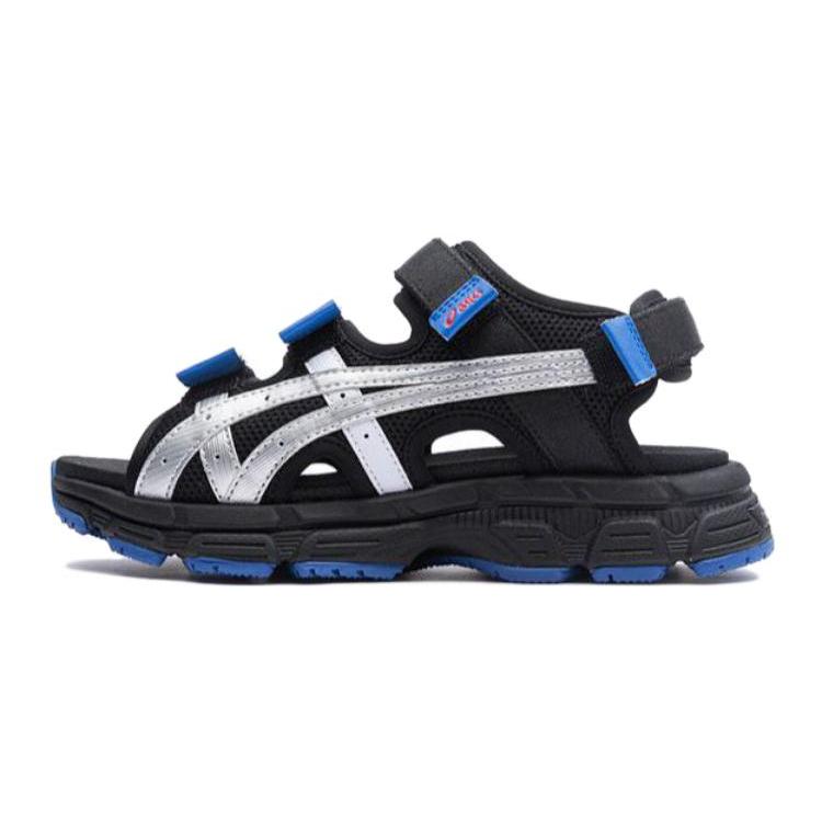 New Asics KAHANA SD 2 Anti Kick Children's Sandals Black Blue Teenagers 1204A142-001