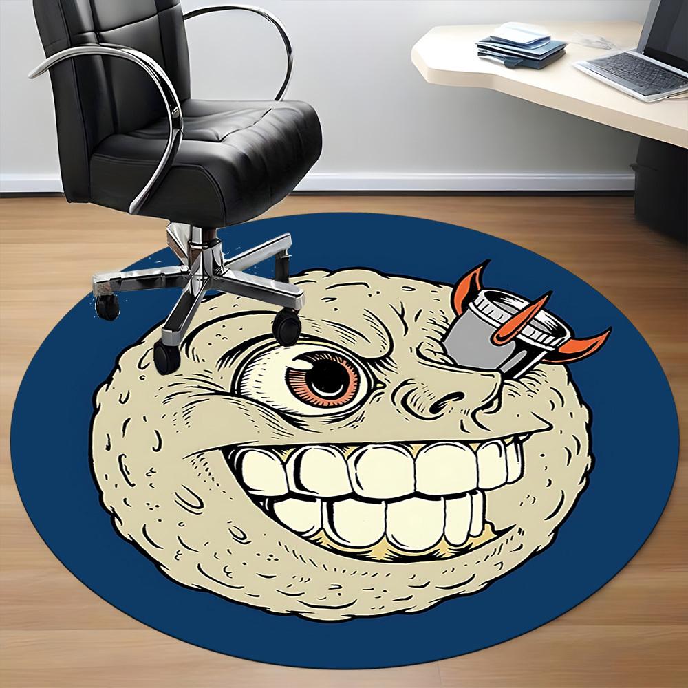 1pc Monster Beverage Office Round Area Rug, Under Office Chairs Bedroom Living Room Home Decor, Room Deco, Available In Various Sizes
