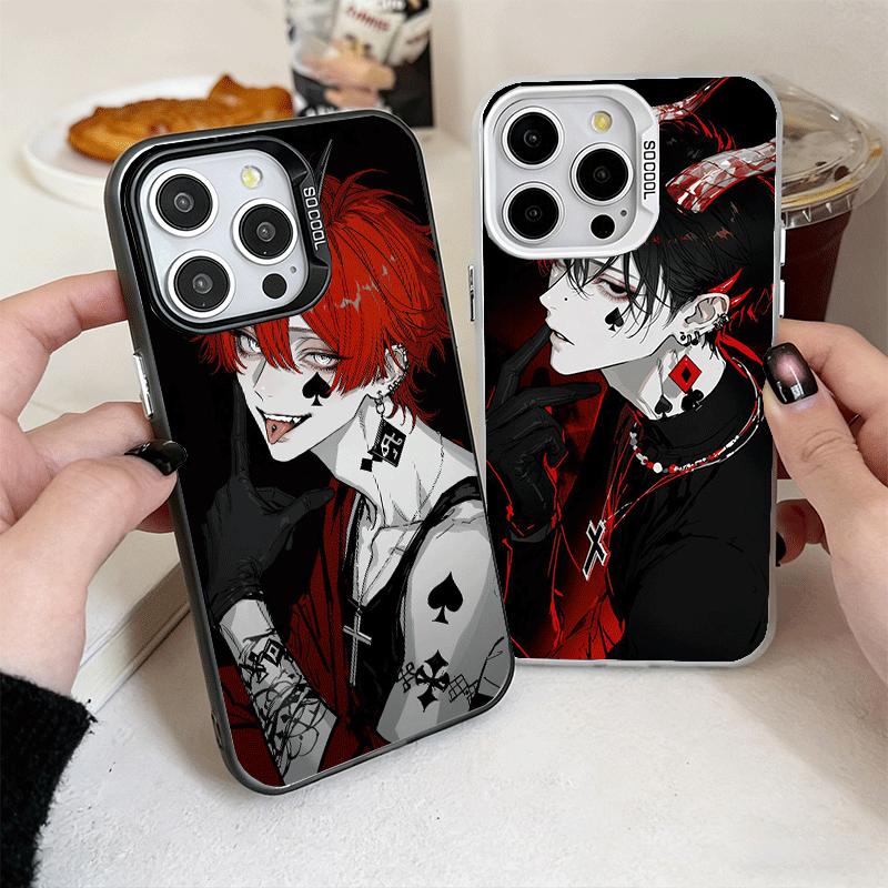 Funda de Teléfono Suave Estilo Anime Chico Malo Diablo para iPhone 15 16 17 Pro Max 17Air 16E 14 Plus 13 12 Mini Cubierta Trasera a Prueba de Golpes