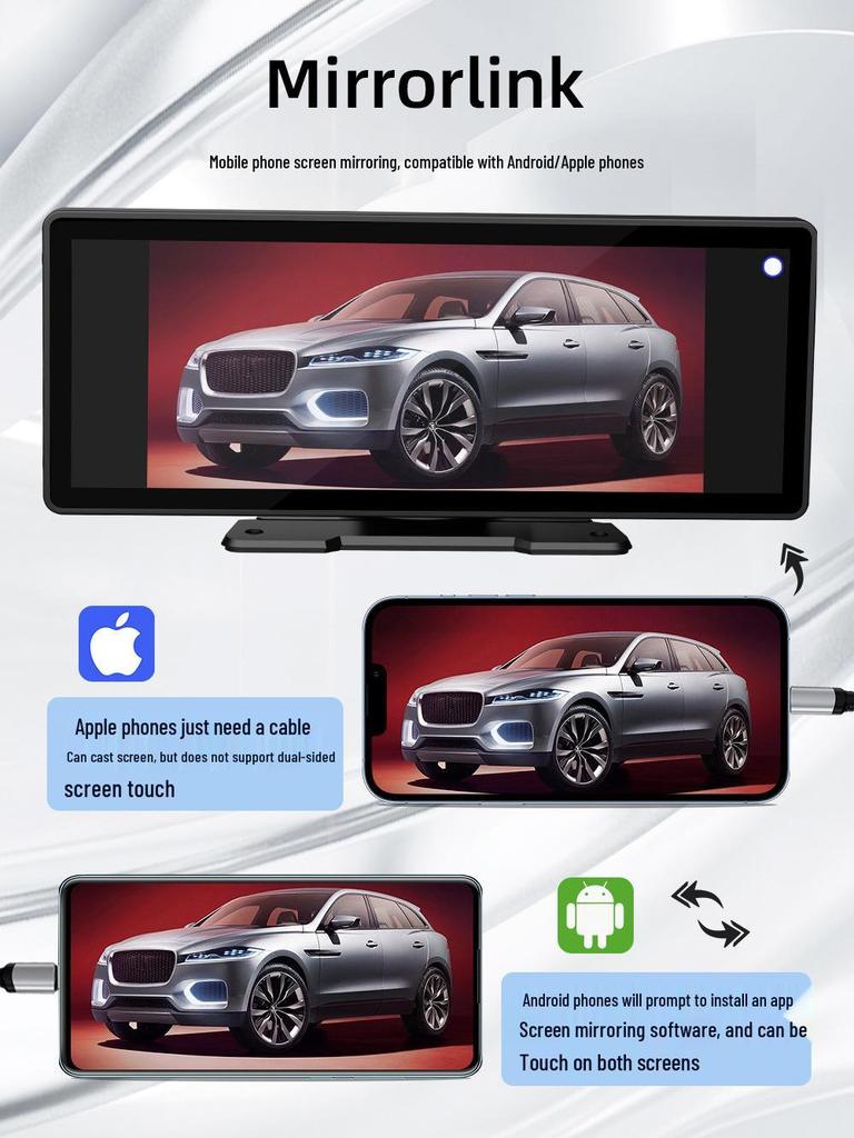 10.26-Inch Smart CarPlay Navigation Bluetooth Android MP5 Player