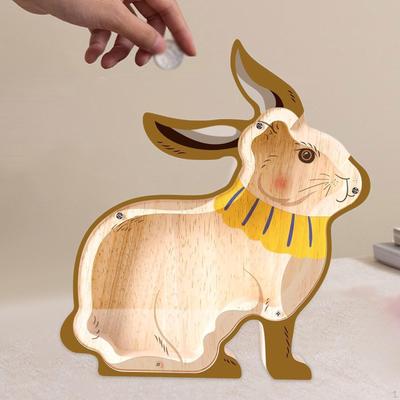 Animal Piggy Bank Figurine Easy Use Money Desktop for Home Decor Ornament Kids