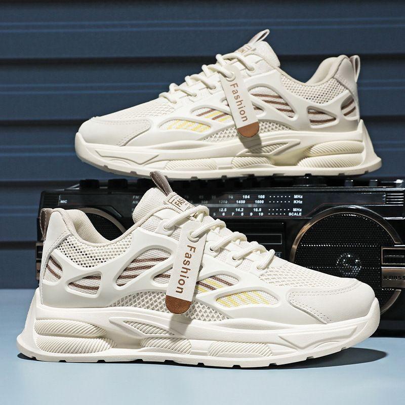 Breathable Mesh Shoes Versatile Platform Sports Shoes Casual Running Dad Shoes Spring Men's Shoes New