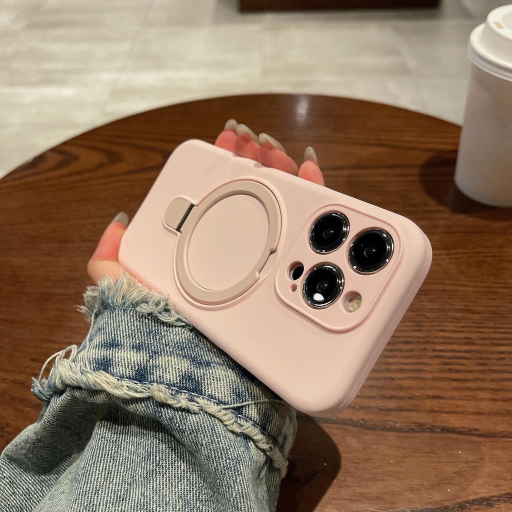 Pure Liquid Silicone Case for Apple iPhone 17 Pro Max - Soft Shockproof with Magnetic Holder Full Cover On iPhone 16/15/14/13/12/11/Pro/Plus/ProMax