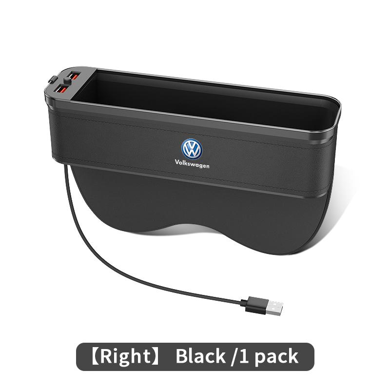 Car USB Charging Multifunction Seat Crevice Storage Box For Volkswagen Amarok Tiguan Polo Jetta GTI Golf Passat Touareg Magotan