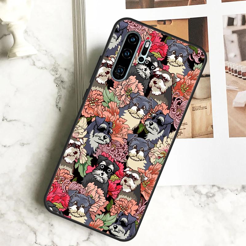 Schnauzer Puppy Dog Case For Huawei Nova 11 11i 10 9 SE 8i 7i 3i Y60 Y61 Y70 Y90 Y91 P20 P40 Lite P30 Pro Cover
