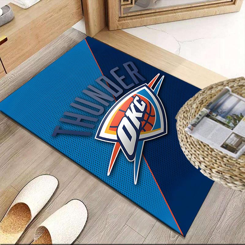 Thunder Basketball Team  Carpet, Kitchen Rugs, Yoga Mat, Non-Slip Mats, Rug for Bathroom, Living Room Bedroom, Camping Rugs Christmas Gift