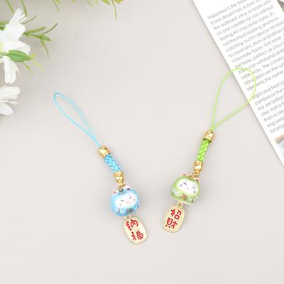 Diy Cute Sweet Lucky Cat Telefoni rihmad Armsad võtmehoidja kott Aksessuaarid Telefoni võtmerihm Rippvõru Auto võtmehoidja köis Dekoratsioon