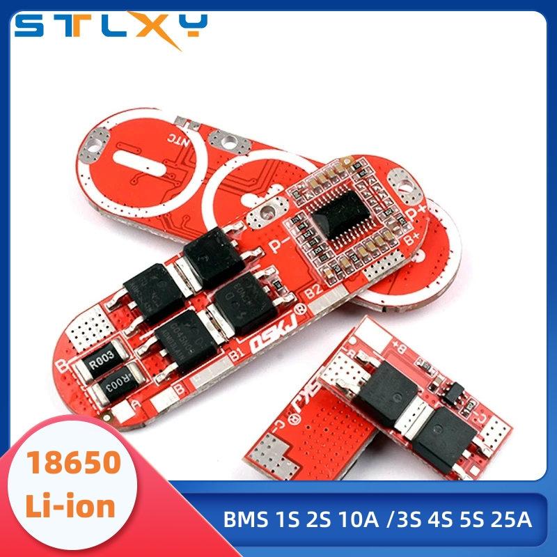 Stlxy 18650 Lithium ion Battery Protection Circuit Board Module Pcb Pcm Lipo Bms Charger 1S 2S 10A 3S 4S 5S 25A Bms