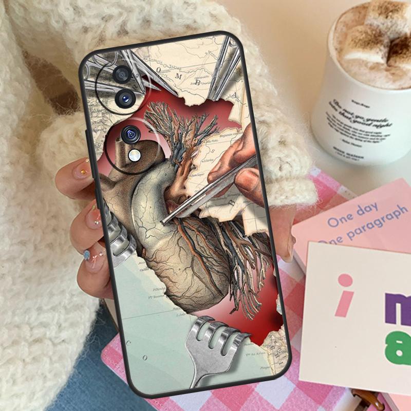 

Medical Human Organs Meridian Art For Honor Magic 8 Pro 6 5 7 Lite Case For Honor 50 70 90 200 400 X8b X9a X9b X9c X9d Win RT Honor X9c