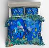3D Digital Printing Underwater World Dolphin Series Quilt Set Three-Piece Set