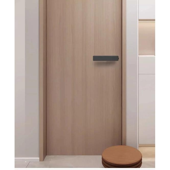 European One-word Handle Door Lock Hidden Keyhole Suitable for Bedroom Study Magnetic Silent Door Lock Minimalist Ecology
