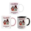 Ceramic Mug for Daughter Personalized Coffee Cup with Non-Slip Handle High-Temperature Fired Multi-Use Gift for Mother's Day Birthday Christmas