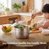 Uncoated Hammered Steel Pot with Lid | doubleSpout, Yukihira Saucepan