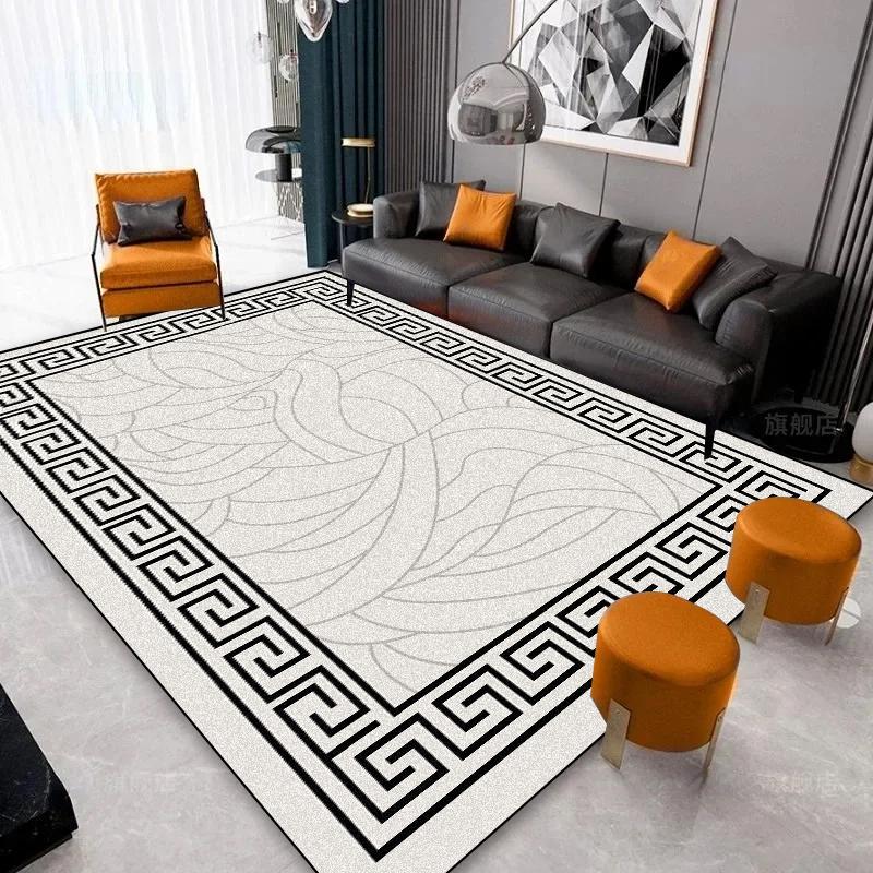 

Nordic Style Large Carpets for Living Room Decoration Abstract Rug Non-slip Luxury Bedroom Lounge Rugs 200x300 Washable Soft Mat 5.9x8.2ft(180x250cm)