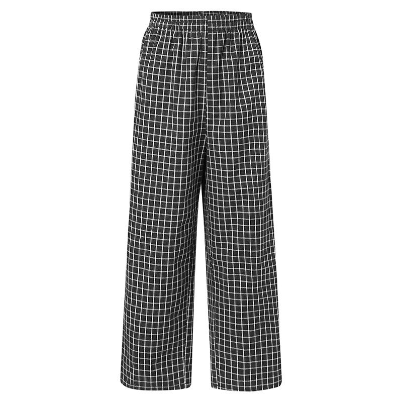 

ZANZEA женские винтажные повседневные свободные брюки с эластичной резинкой на талии и принтом в сетку