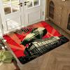 Led Zep-pelin Floor Mat Soft Thickened Absorbent Non-Slip Bedroom Living Room Door Mat Home Decor Flannel Rugs