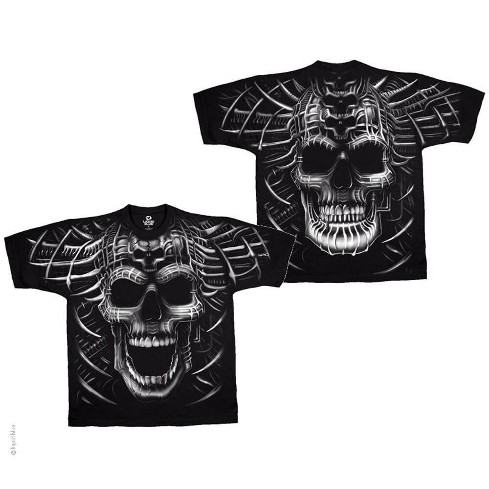 Psycho Skull Double Sided T-Shirt M