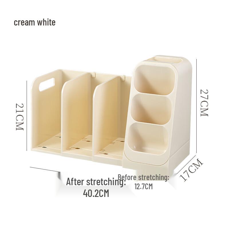 Weipelo Retractable Desktop Bookstand with Storage