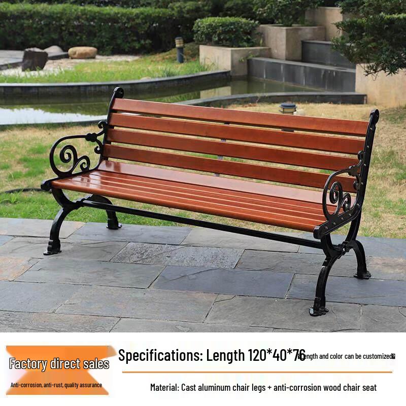 Jun Ding Ying Anti-corrosion Wood Garden Bench