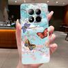 Phone Case For Xiaomi Redmi Note 15 Pro 4G Funda Capa Butterfly Bow Protective Casing Transparent Coque Soft Silicone TPU Cover