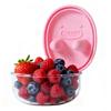 Yousheng Leak-Proof Snack Box with Silicone Cover Portable Finger Guard Design No-Mess Lunch Container Cookie Storage Tool