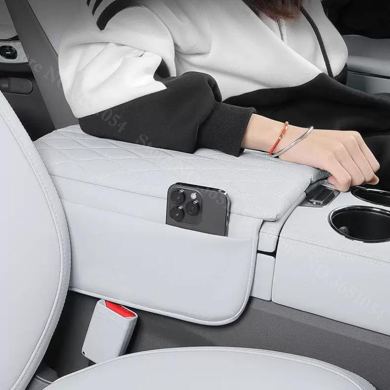 Bilarmstödslåda Kudde För Leapmotor C01 C11 2026-2026 Läder Bekväm Mittkonsollslåda Skydd Anti-repa Skyddsdyna