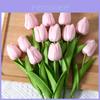 Tulip Artificial Flower With Pu Material For Home Decor And Photography Props