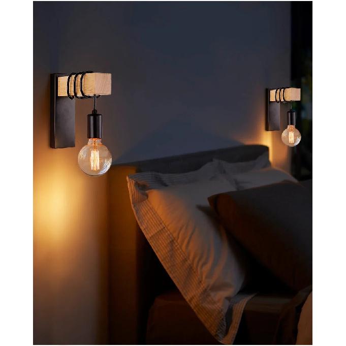 LED Wall light Sconces Fixtures 110V/220V E27 Iron Retro LED Wall Lamps Indoor Lamp Kitchen Bedside Living Room Bedside Lamp
