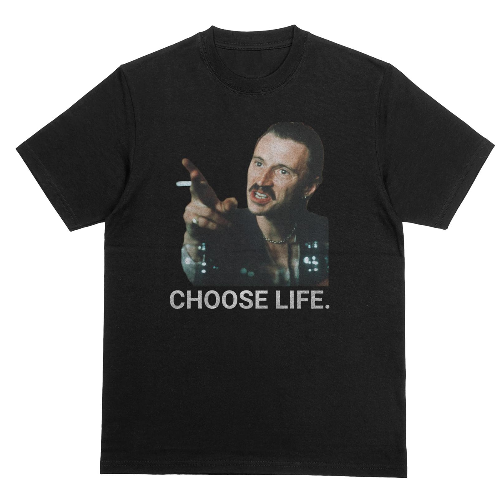 BIGSPY Choose Life Trainspotting Tshirt | Movie TV Fan Shirt | Robert Carlyle S разноцветный