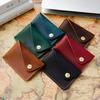 Cross-Border Crazy Horse Leather Card and Coin Holder with Snap Button