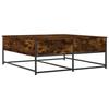 VidaXL Coffee Table Smoked Oak 100x99x40 Cm Engineered Wood 835296
