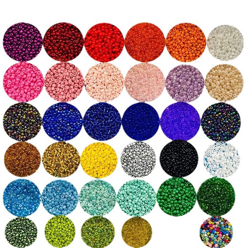 European and American DIY Painted Glass Bead Bracelet Set