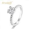 Arvaleff Mozambique 1 Carat Pavé Diamond Wedding Ring - Elegant Light Luxury Fashion Ring