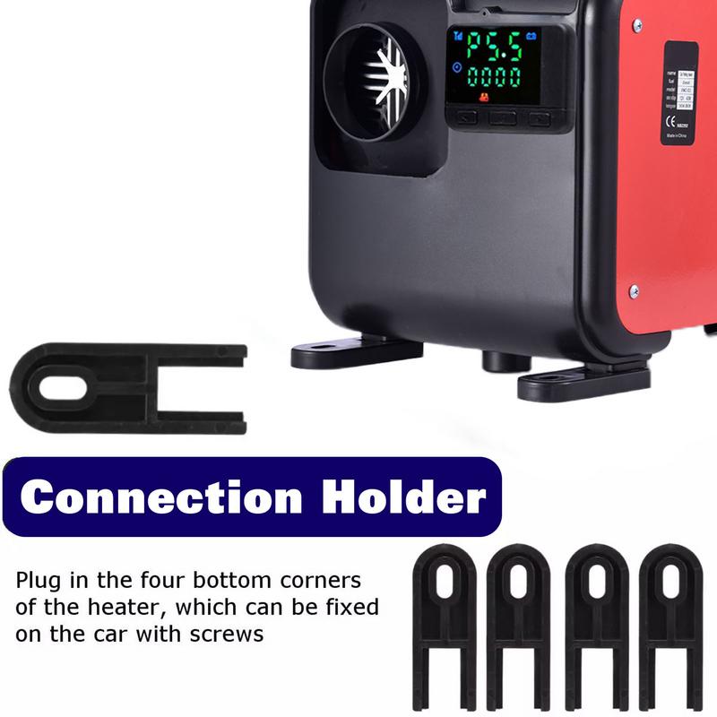 12V 8KW Car Parking Air Heater Portable All In One 4-hole Diesel Heater Remote Control Car Winter Warmer For RV Boat Household