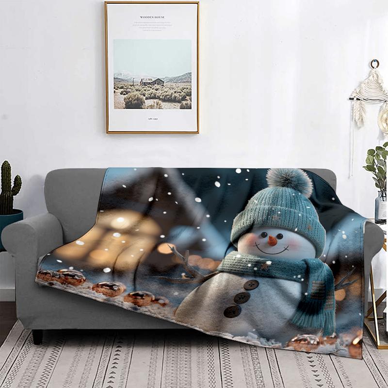 Hjemmedekorasjon plysj pledd sofateppe sengeteppe seng fluffy myke tepper dekor rutete moderne Halloween god jul vinter