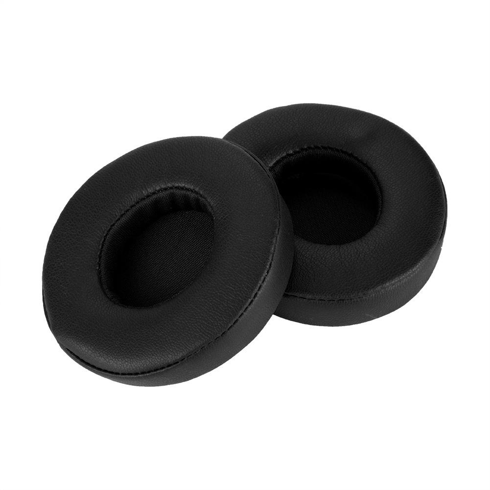 1 Pair Ear Cushion Headphone Pads for SOLO2.0 3.0 Wireless Bluetooth Headset (Black)